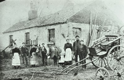 Saint Gothard Road: farmy, 1880 od English Photographer
