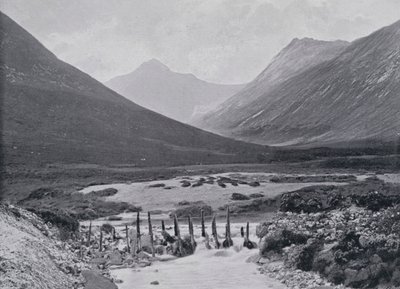 Skotsko: Glen Sannox, Isle of Arran (černobílá fotografie) od English Photographer