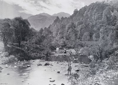 Skotsko: In the Trossachs Glen (č/b foto) od English Photographer