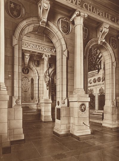 Skotský národní válečný památník: Východní transept (čb fotografie) od English Photographer