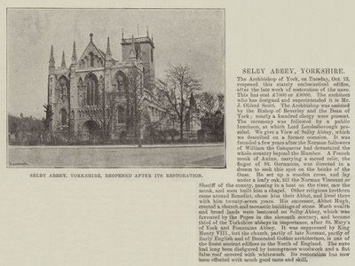 Selby Abbey, Yorkshire, znovu otevřen po jeho restaurování od English Photographer