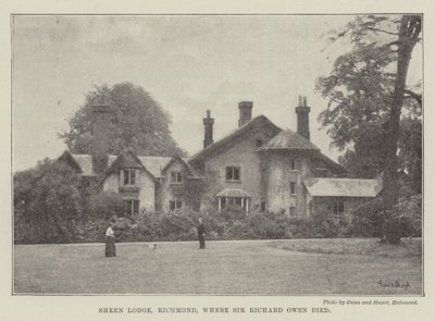 Sheen Lodge, Richmond, kde zemřel sir Richard Owen od English Photographer