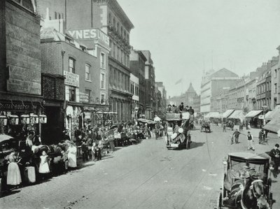 Shoreditch High Street: Pohled na sever, 1896 od English Photographer