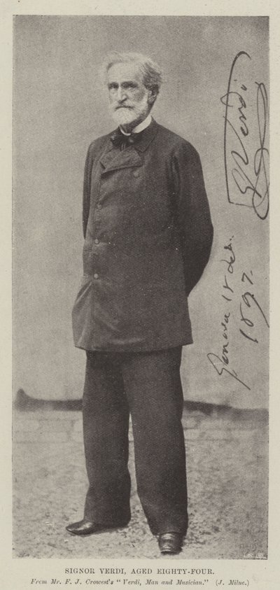 Signor Verdi, 84 let od English Photographer