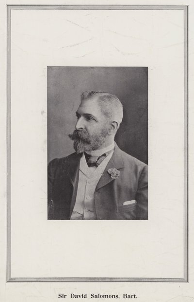 Sir David Salomons, Baronet od English Photographer