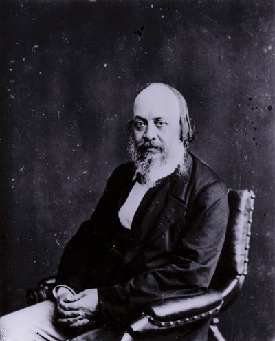 Sir Edwin Chadwick, anglický sociální reformátor, který se podílel na změnách chudinských zákonů a zlepšení veřejného zdraví a hygieny (černobílá fotografie) od English Photographer