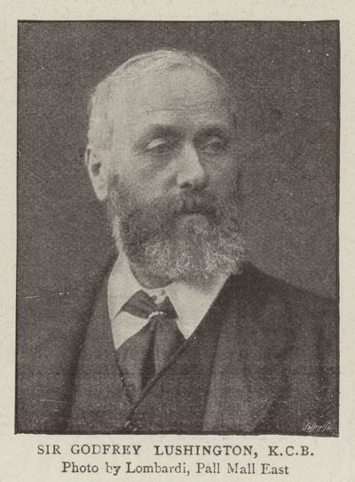 Sir Godfrey Lushington, KCB od English Photographer