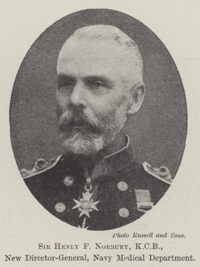 Sir Henry F Norbury, KCB, nový generální ředitel, Navy Medical Department od English Photographer