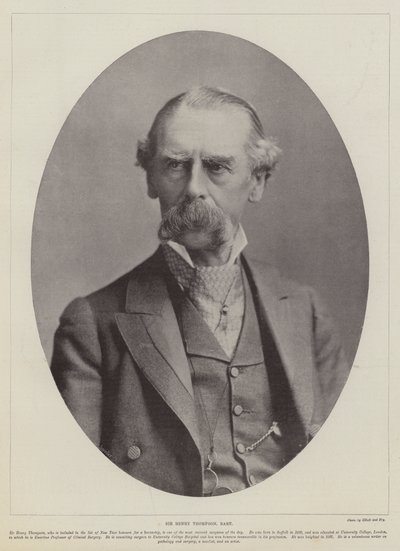 Sir Henry Thompson, Baronet od English Photographer
