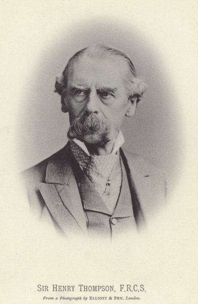 Sir Henry Thompson, FRCS (čb fotografie) od English Photographer