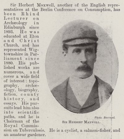 Sir Herbert Maxwell od English Photographer