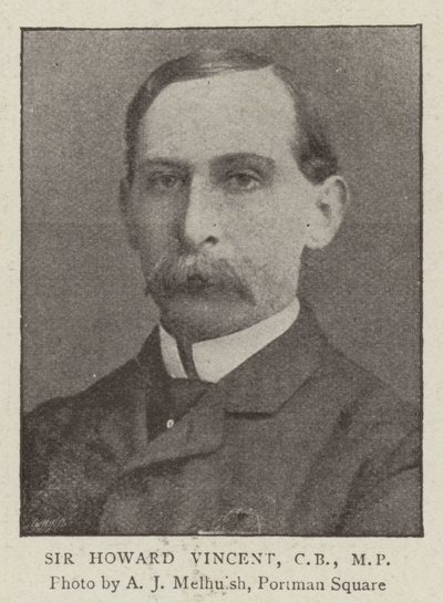 Sir Howard Vincent, CB, MP od English Photographer