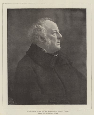 Sir John Everett Millais, Baronet, nový prezident Královské akademie od English Photographer