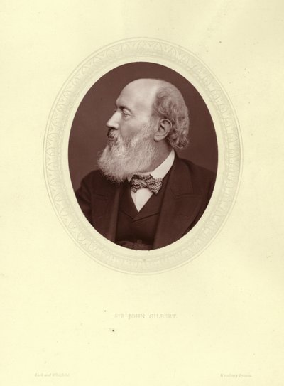 Sir John Gilbert , anglický umělec, ilustrátor a rytec od English Photographer