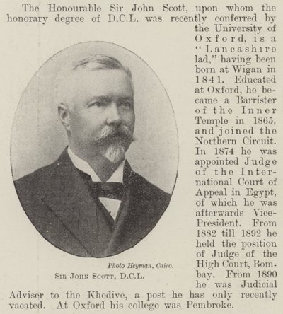 Sir John Scott, DCL od English Photographer