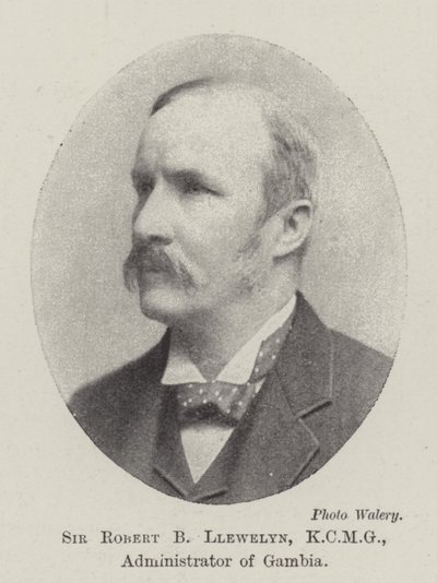 Sir Robert B Llewelyn, KCMG, správce Gambie od English Photographer
