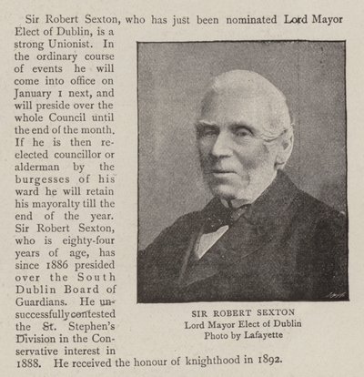 Sir Robert Sexton od English Photographer