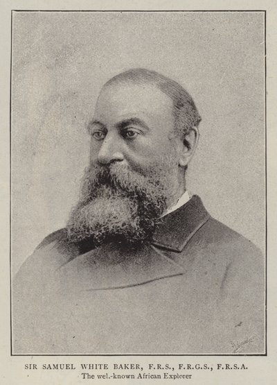 Sir Samuel White Baker, FRS, FRGS, FRSA od English Photographer