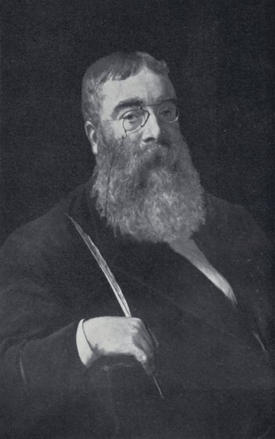 Sir Walter Besant (černobílá fotografie) od English Photographer