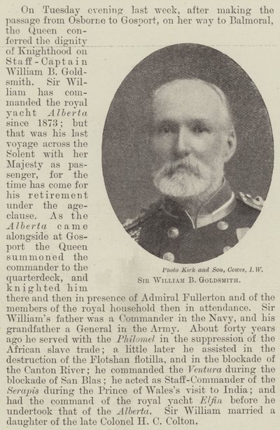 Sir William B Goldsmith od English Photographer