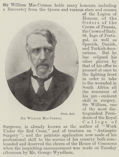 Sir William MacCormac od English Photographer