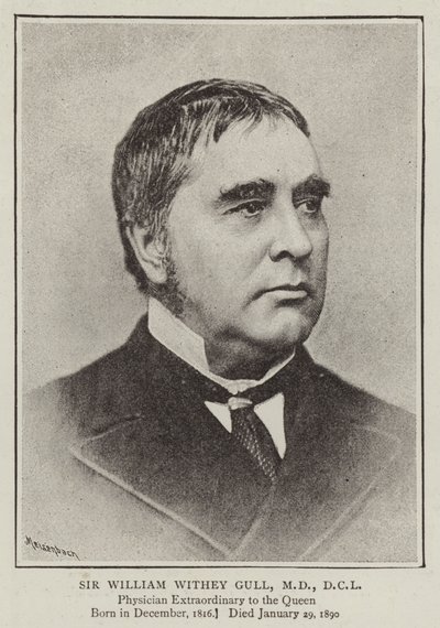 Sir William Withey Gull, MD, DCL od English Photographer