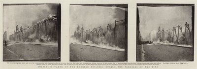 Snímky pořízené z Hořící budovy během Progress of Fire od English Photographer