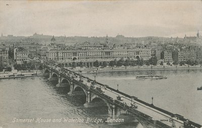 Somerset House a Waterloo Bridge, Londýn od English Photographer
