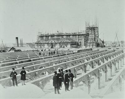 Southern Outfall Sewer, Crossness: stavební operace, 1865 od English Photographer