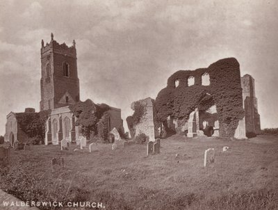 Southwold: Walberswick Church (černobílá fotografie) od English Photographer