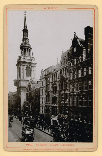 St Mary le Bow, Cheapside, Londýn od English Photographer