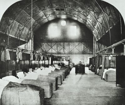 St Thomass Hospital: dočasné oddělení v Surrey Gardens Music Hall, 1868 od English Photographer
