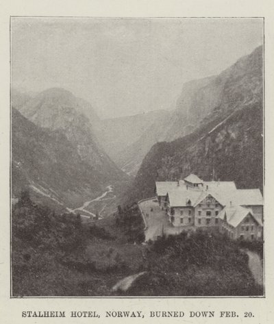 Hotel Stalheim v Norsku vyhořel 20. února od English Photographer