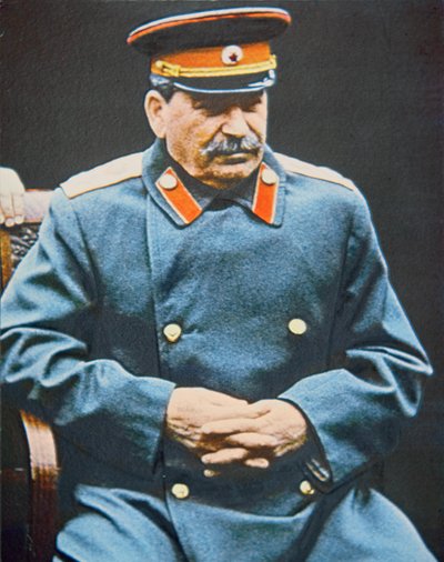 Stalin na konferenci v Jaltě, únor 1945 (foto) od English Photographer