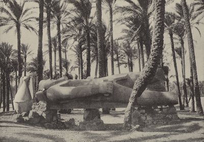 Socha Ramesese II., ležící ve městě, o kterém Jeremiáš řekl, že by mělo být bez obyvatel od English Photographer