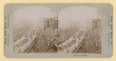 Stereoskopický tisk diamantového jubilea královny Viktorie, 28. června 1897 od English Photographer