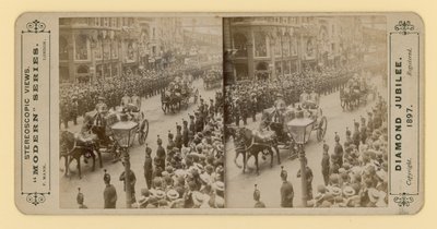 Stereoskopický tisk diamantového jubilea královny Viktorie, 28. června 1897 od English Photographer