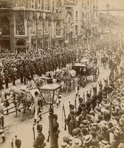 Stereoskopický tisk diamantového jubilea královny Viktorie, 28. června 1897 od English Photographer