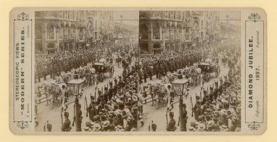 Stereoskopický tisk diamantového jubilea královny Viktorie, 28. června 1897 od English Photographer