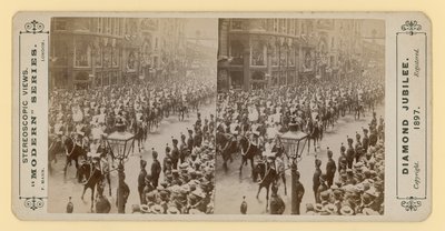 Stereoskopický tisk diamantového jubilea královny Viktorie, 28. června 1897 od English Photographer