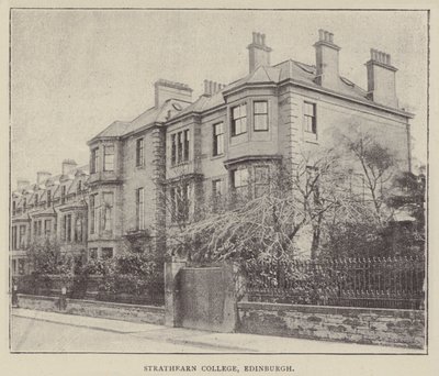 Strathearn College, Edinburgh (rytina) od English Photographer