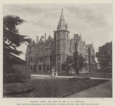 Taplow Court, sídlo pana W. H. Grenfella, venkovské sídlo krále Siamu během jeho návštěvy Anglie od English Photographer