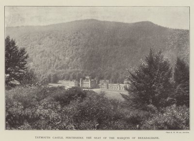 Hrad Taymouth, Perthshire, sídlo markýze z Breadalbane od English Photographer