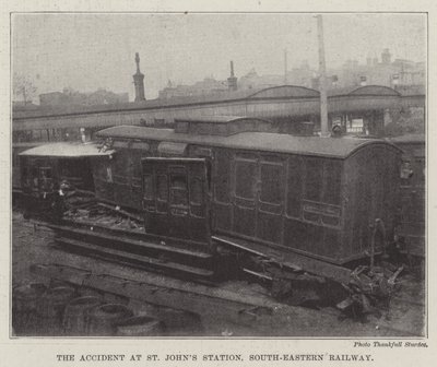 Nehoda na nádraží St Johns, South-Eastern Railway od English Photographer