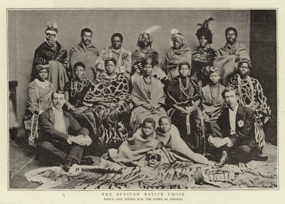 The African Native Choir, který zpíval před H M The Queen v Osborne od English Photographer