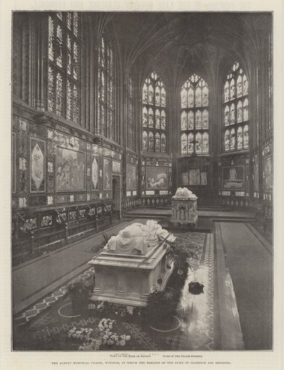 Kaple Albert Memorial Chapel, Windsor, ve které odpočívají ostatky vévody z Clarence od English Photographer