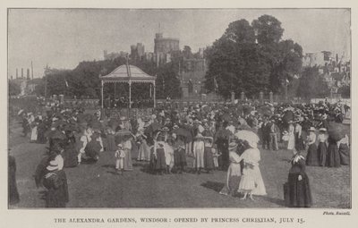 Alexandra Gardens, Windsor, otevřena princeznou Christianovou, 15. července od English Photographer