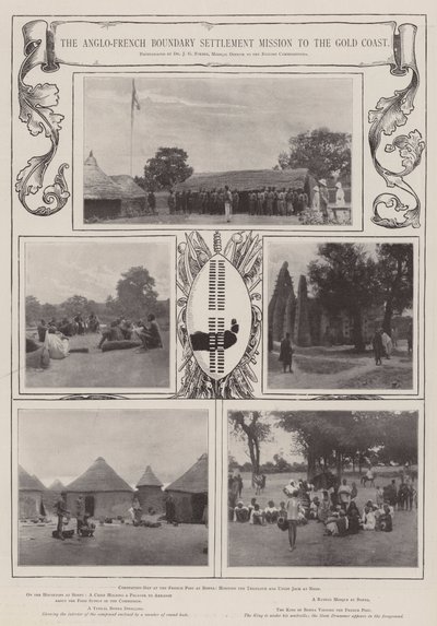 Anglo-francouzská mise pro osídlení hranic na Zlatém pobřeží od English Photographer