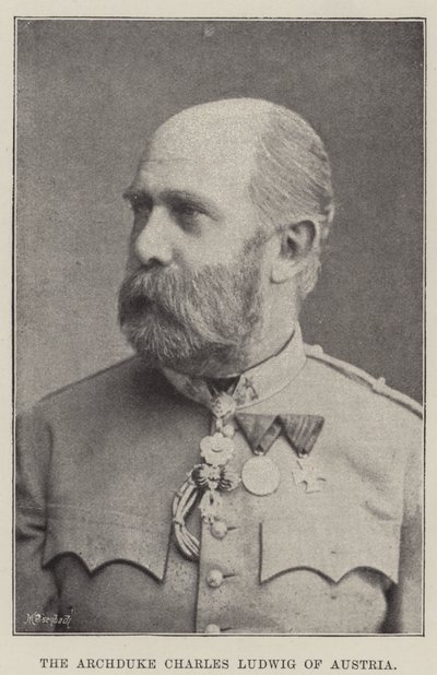 Rakouský arcivévoda Karel Ludwig od English Photographer