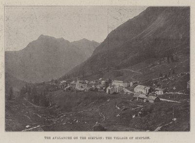 Avalanche on the Simplon, Village of Simplon od English Photographer